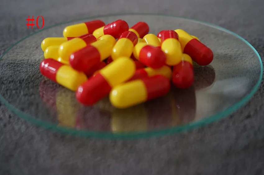 

0# 10000pcs Empty High Quality 0 Size Hard Gelatin Capsules,Red and Yellow Hollow Gelatin Capsules ,Joined or Separated Capsules