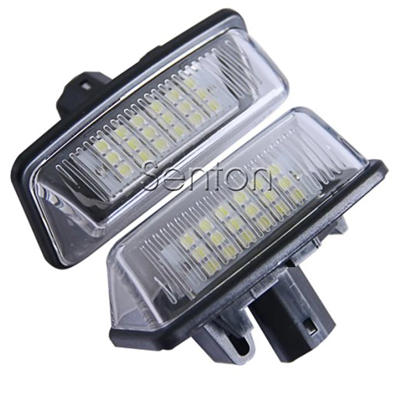 1Pair Car LED number License Plate Light 12V SMD lamp Styling For Toyota Crown S180 Corolla Vios Previa accessories | Автомобили и