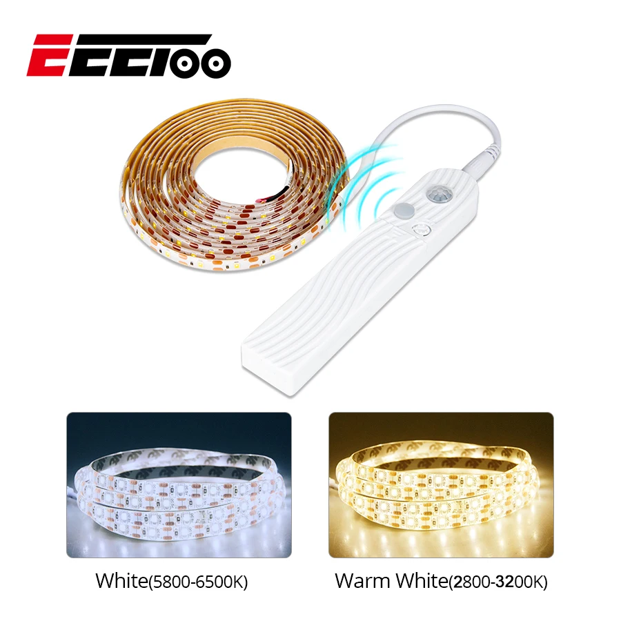 Ночсветильник EeeToo с датчиком движения Светодиодная гибкая лента умным