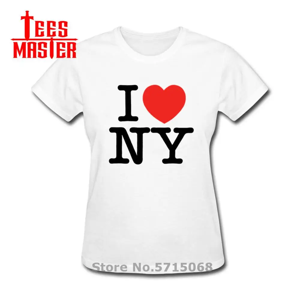 Новейшие женские футболки с надписью I Love NY Нью Йорк коротким рукавом 2020