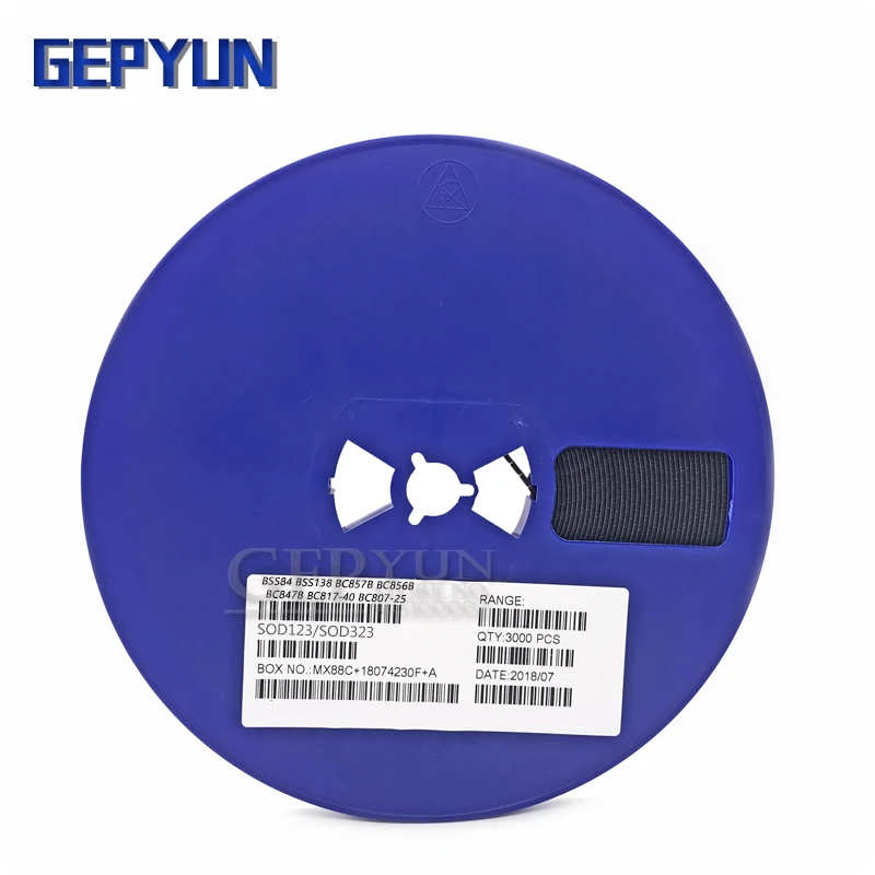 3000 шт. 1 Катушка BSS84 BSS138 BC857B BC856B BC847B BC817-40 BC807-25 BAV99 BAV70 BAT54 СОТ-23 PD J1 3F SOT23 Gepyun |