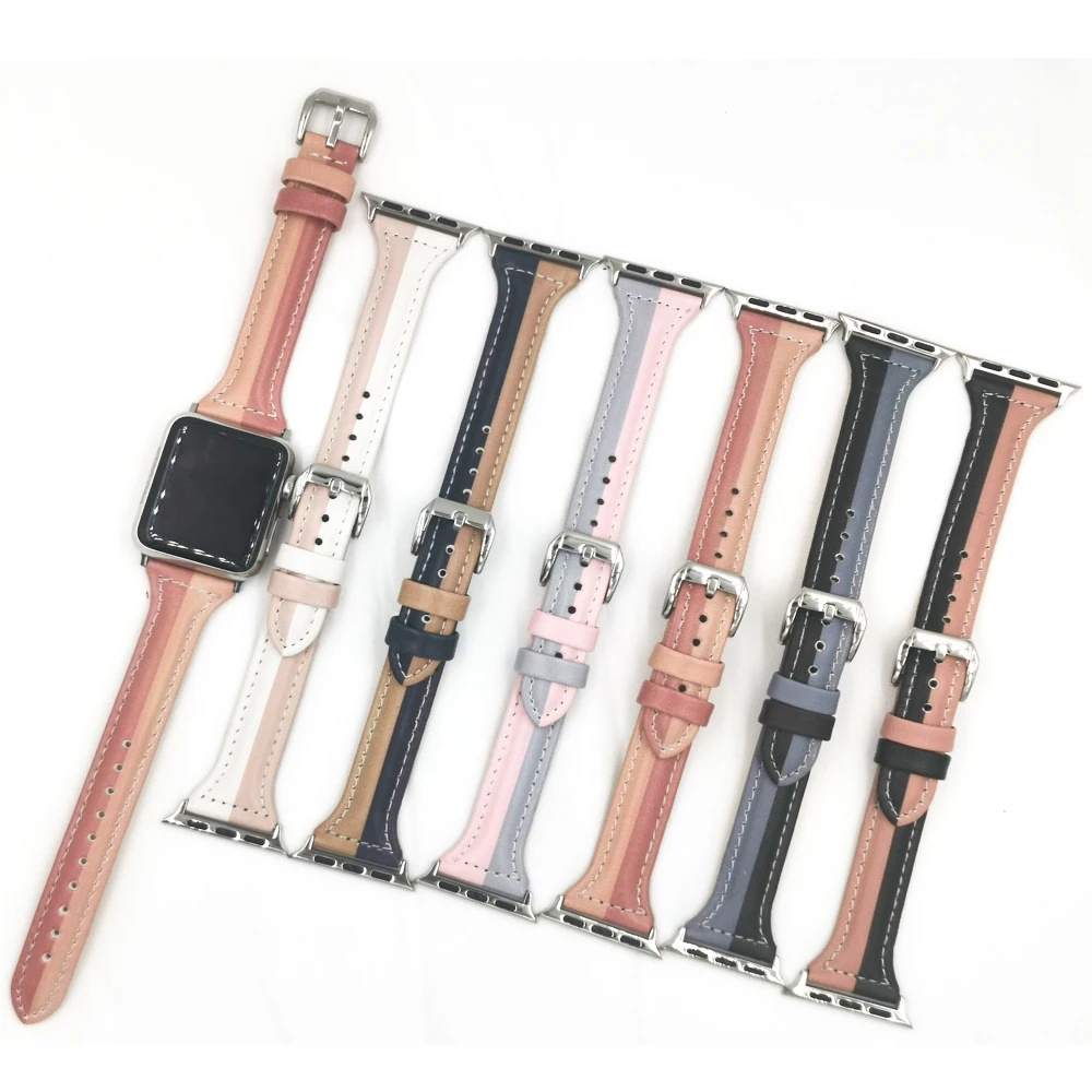 

Ремешок для apple watch band 38 мм 42 мм 40 мм 44 мм, браслет из натуральной кожи для iwatch 3/2/1, аксессуары для часов Apple Watch 4/5