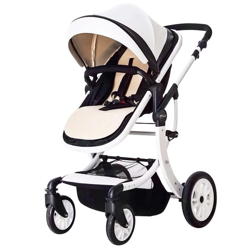 2021 New Launch Baby Stroller Fashion European and American Design High Landscape Two-way Folding Baby Stroller