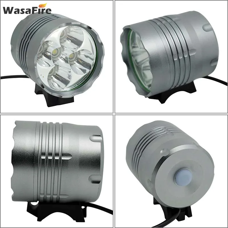 

7000LM T6 LED Bicycle Bike Front Light Super Bright Bike Light 5*XM-L MTB Headlight Riding Cycling Headlamp + 18650 Battery Pack