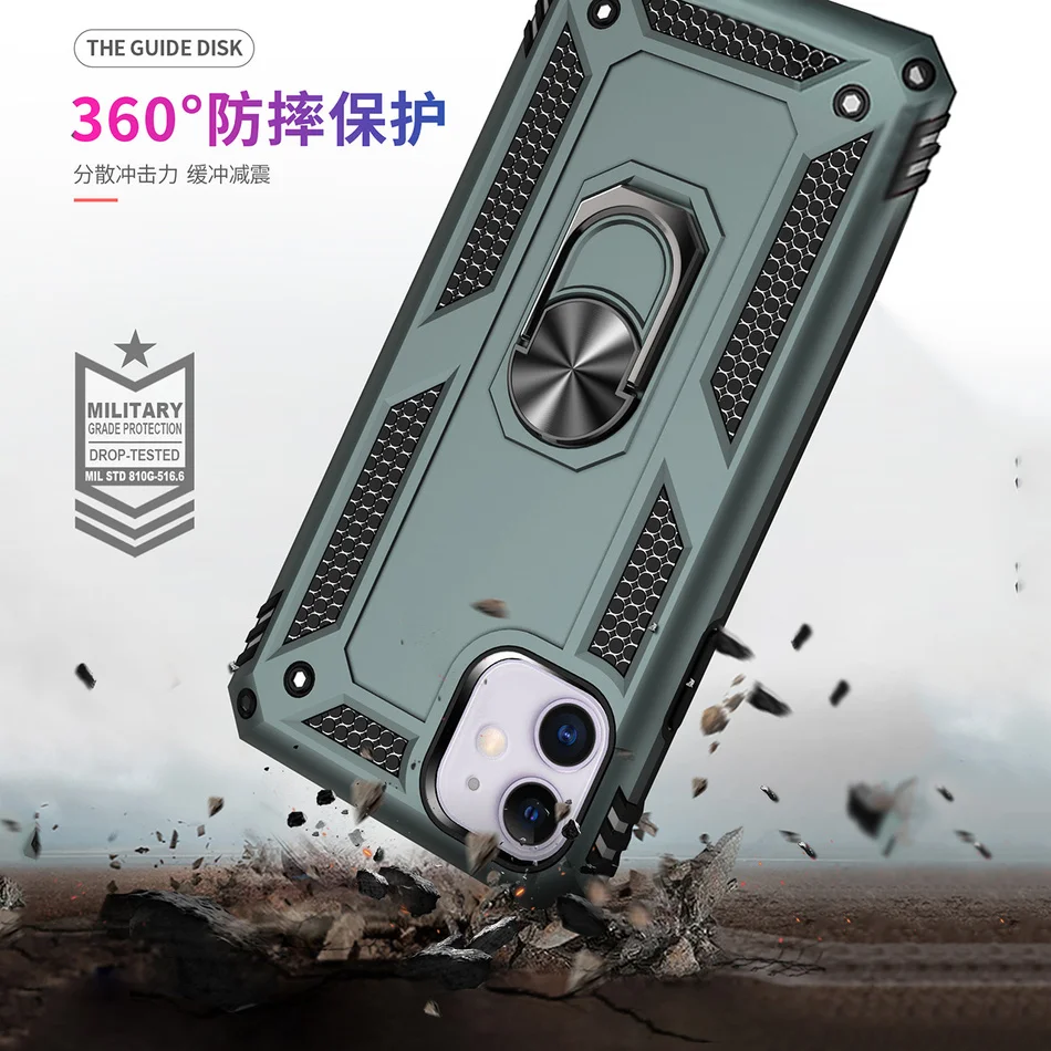 Роскошный бронированный магнитный чехол для iPhone 11 Pro Max противоударный 8 7 6s XR X XS с