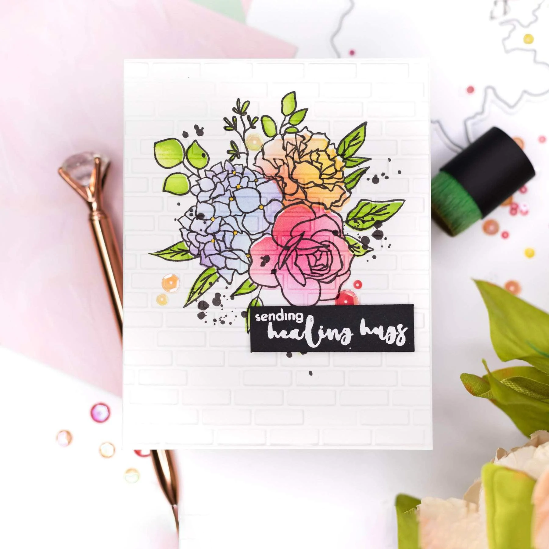 

Father's Day Flower Plant Cutting Dies & Stamps & Stencil Scrapbook Dariy Decoration Stencil Embossing Template DIY Greeting New