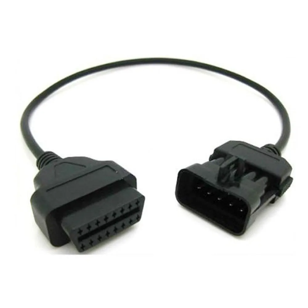 10-контактный to OBD OBD2 OBDII DLC 16 Pin Автомобильный Диагностический Кабель-адаптер для