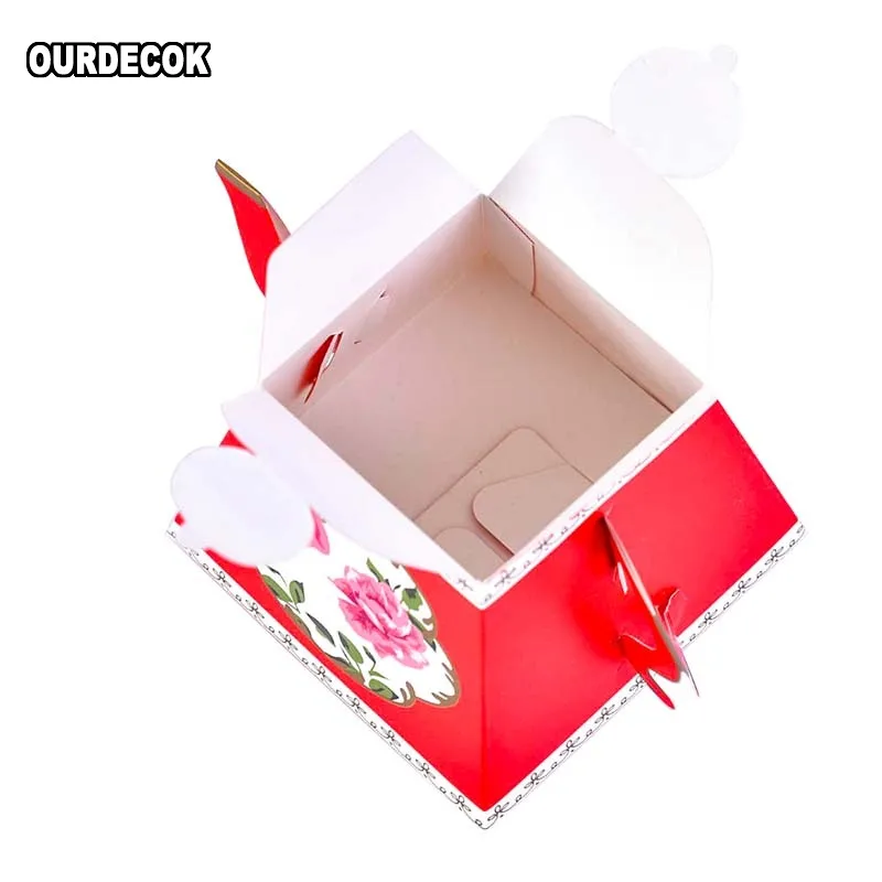 50 шт. подарочные коробки чайная чашка чайник свадебный сувенир Конфета коробка с