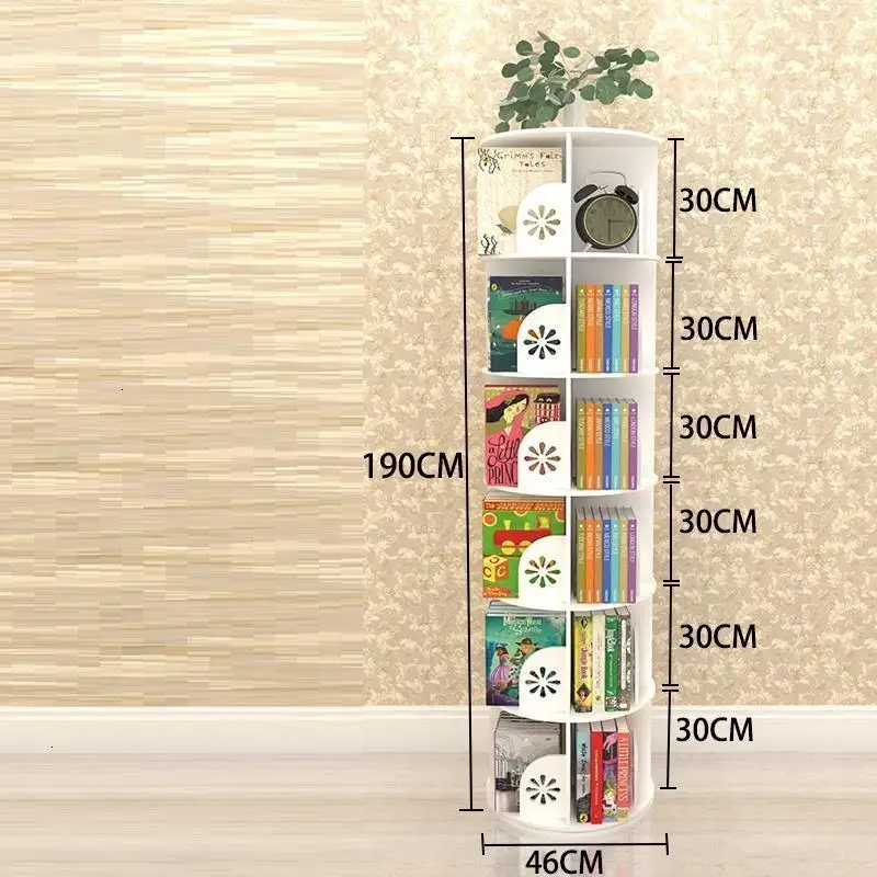 

For Home Para Casa Display Cabinet Shelving Legno Rotate Rotatable Librero Libreria Scaffale Modern Rack Book Shelf Case