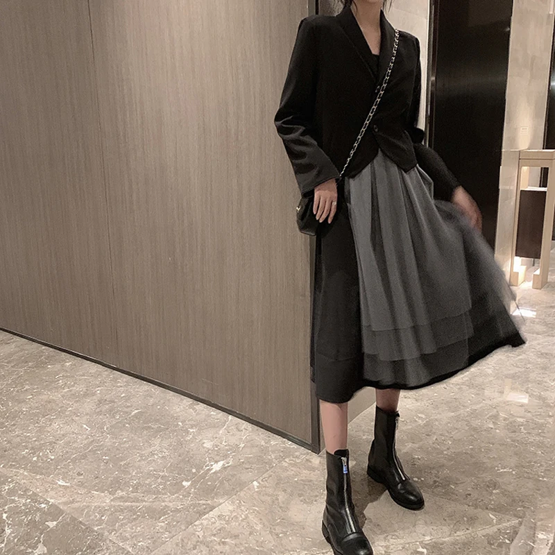 НОВЫЙ свободный клетчатый пиджак joker костюм из двух предметов однобортный в