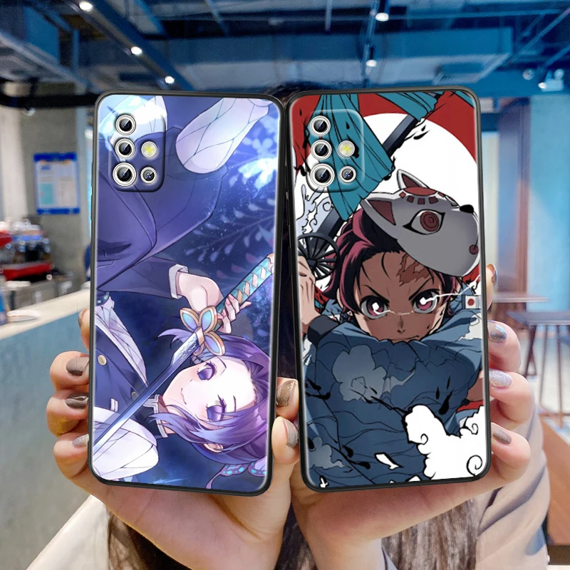 

Hot Kimetsu No Yaiba Demon Slayer For Samsung Galaxy A41 A31 A21S A21 A11 A03 A01 Core A91 A81 A71 A51 5G UW Black Phone Case