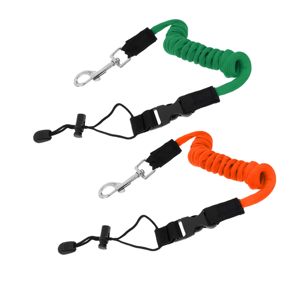 

2 Pieces Safety Kayak Boat Rowing Boats Paddle Leash Fishing Rod Lanyard