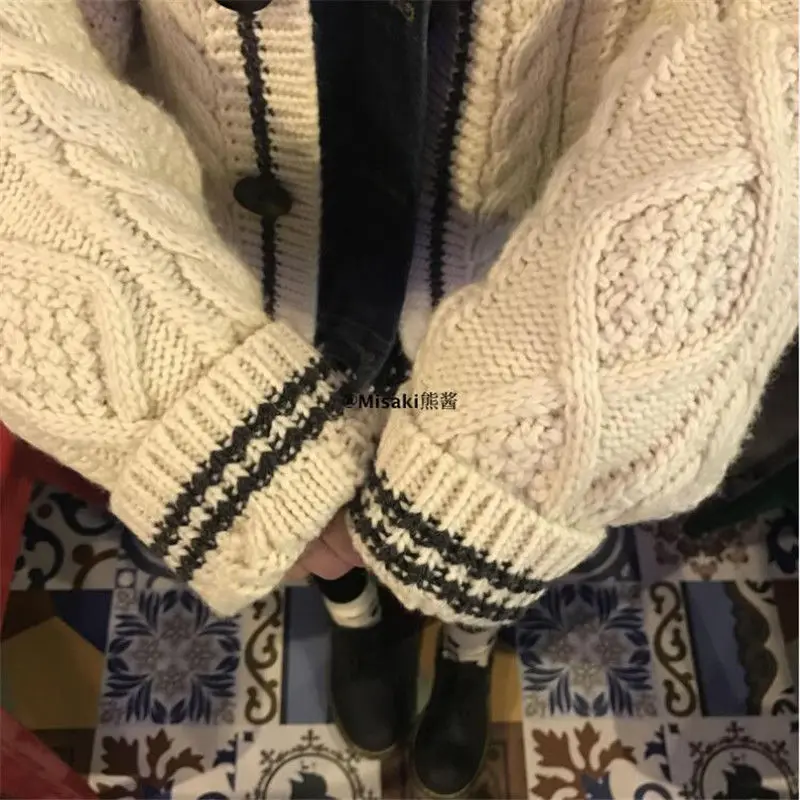 

Sweater ladies 2021 fall/winter models with cardigan loose sweater long-sleeved knitted cardigan jacket sweater