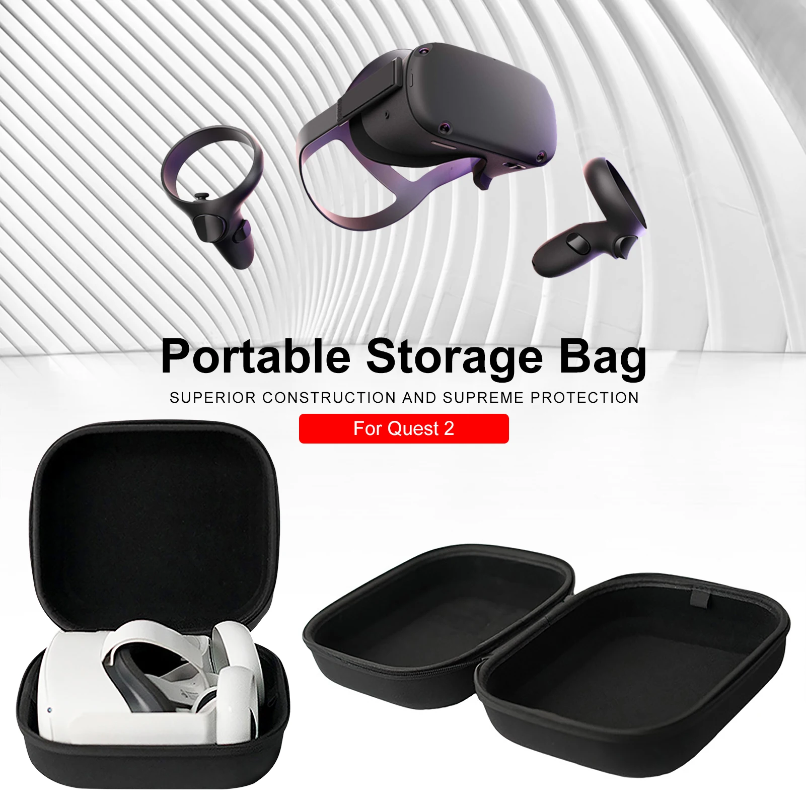 

VR Helmet Storage Bag Carrying Case For Oculus Quest 2 VR Helmet Protective Bag Drop Shipping Wholesale