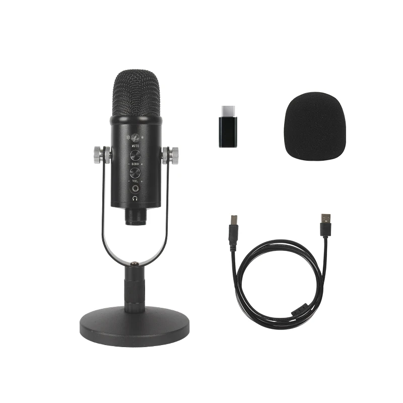 

BM-86 USB Microphone Stand Condenser Bracket KTV Live Broadcast Audio Studio Recording Type-c Computer Game Noise Reduction