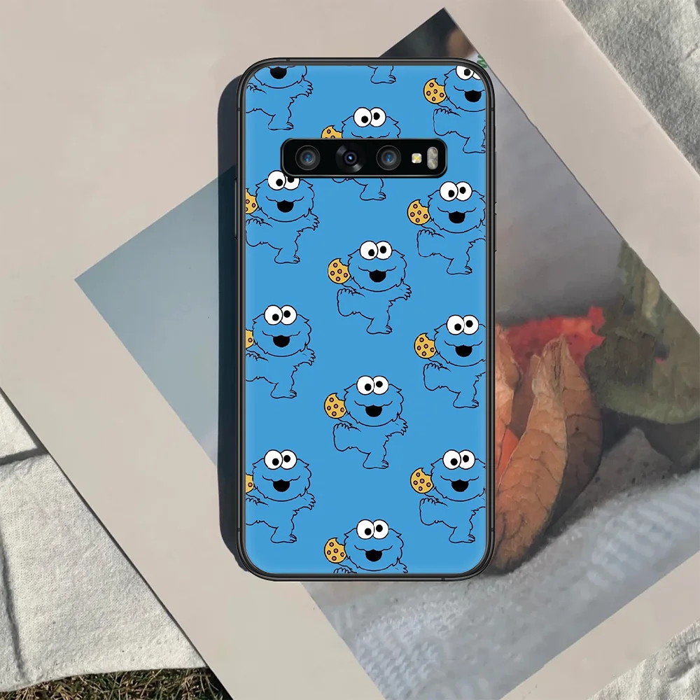 

Sesame Streets Monster Phone Case Cover Hull For Samsung Galaxy S 7 8 9 10 e 20 FE edge uitra plus Note 9 10 20 black Cell