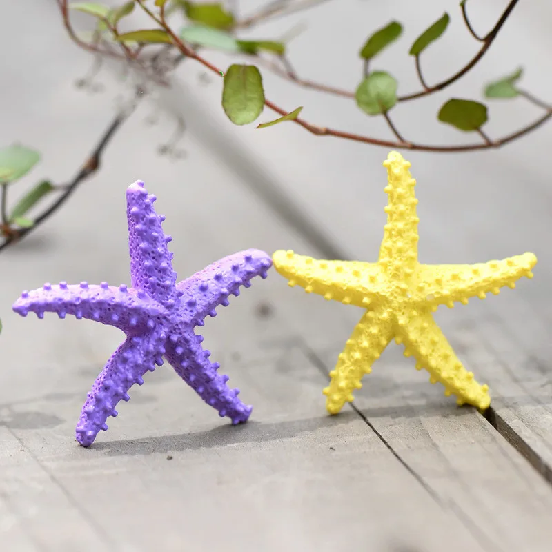 Оптовая продажа наполнитель для слайма в виде морской звезды из смолы аксессуары