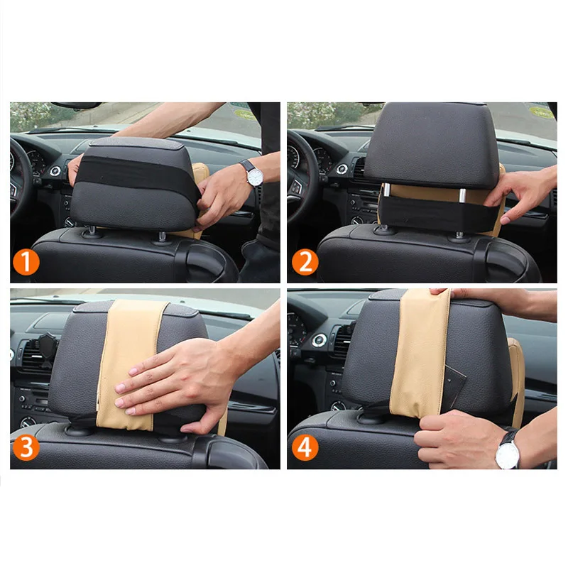 

Cars Seat Headrest Pad Memory Cotton Foam Pillow Head Neck Rest/Travel Support Breathable Mesh Fabric + Memory Foam
