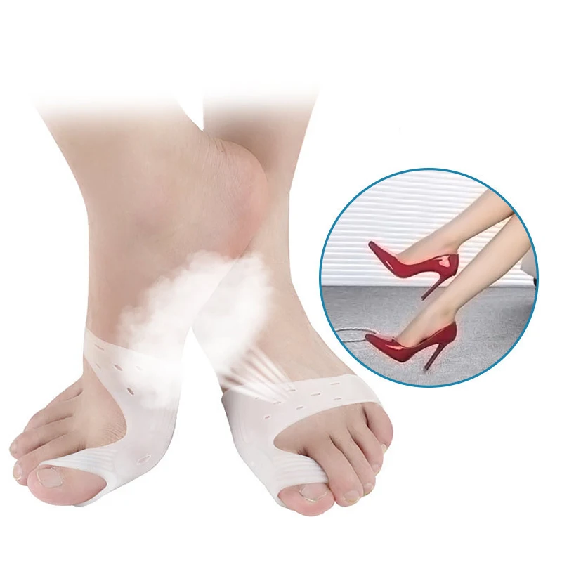 2/4 шт. силиконовый разделитель большого пальца ноги при вальгусной деформации |
