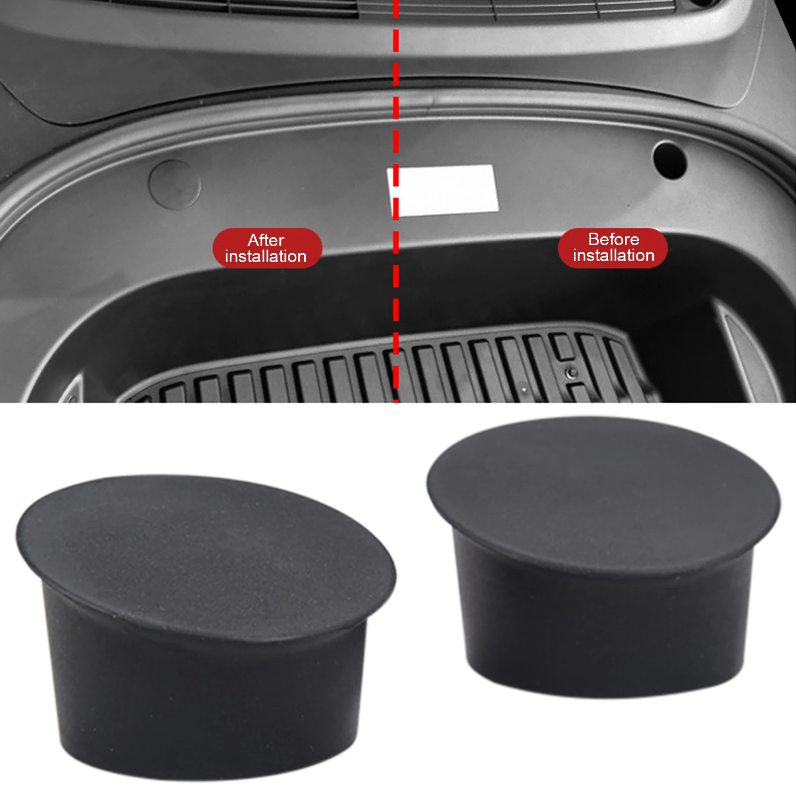 

for Tesla Model 3 2021 Front Trunk Storage Box Screw Protection Cover 2PCS