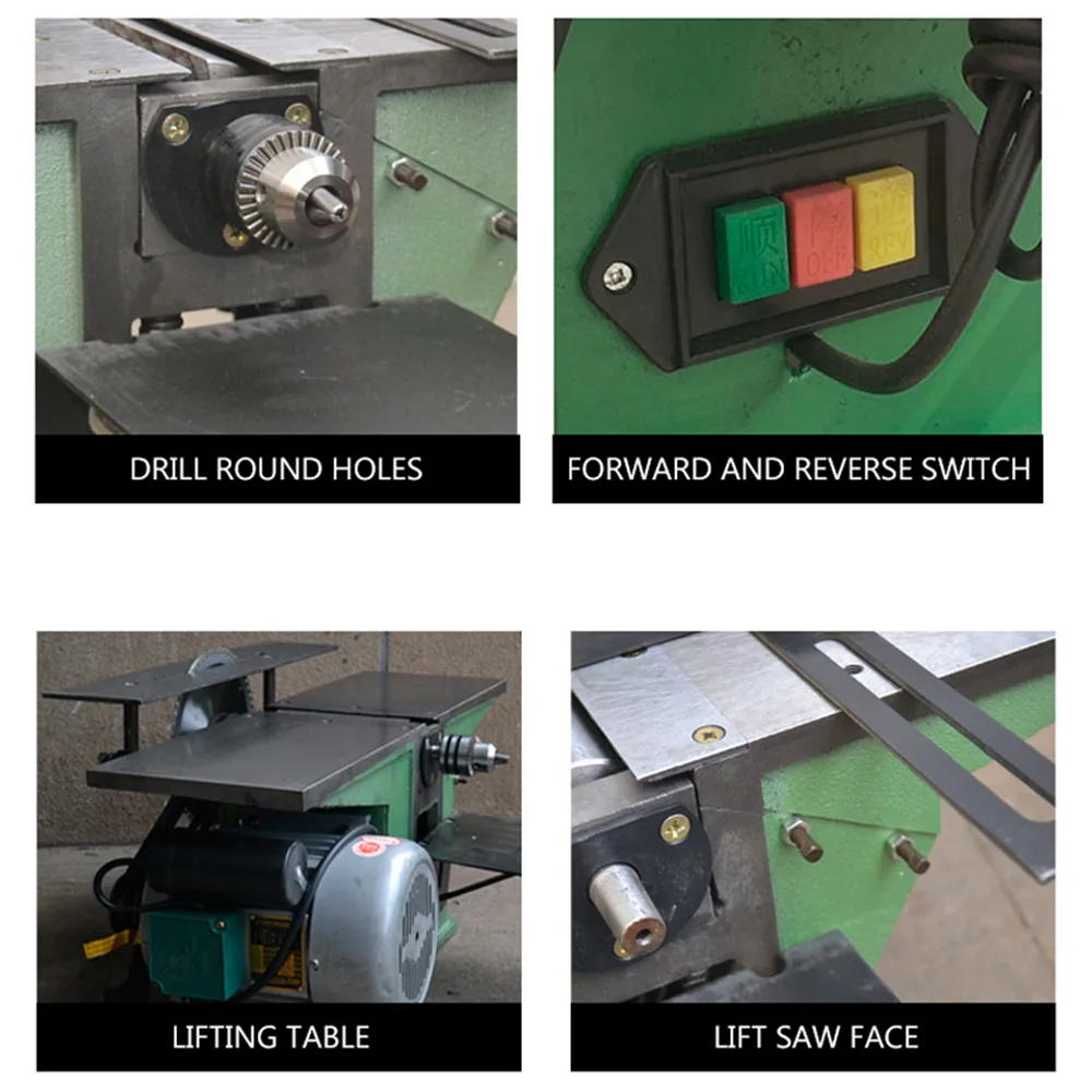 Multifunctional woodworking bench planer Machine tool electric table saw planing Wood Desktop three-in-one | Инструменты