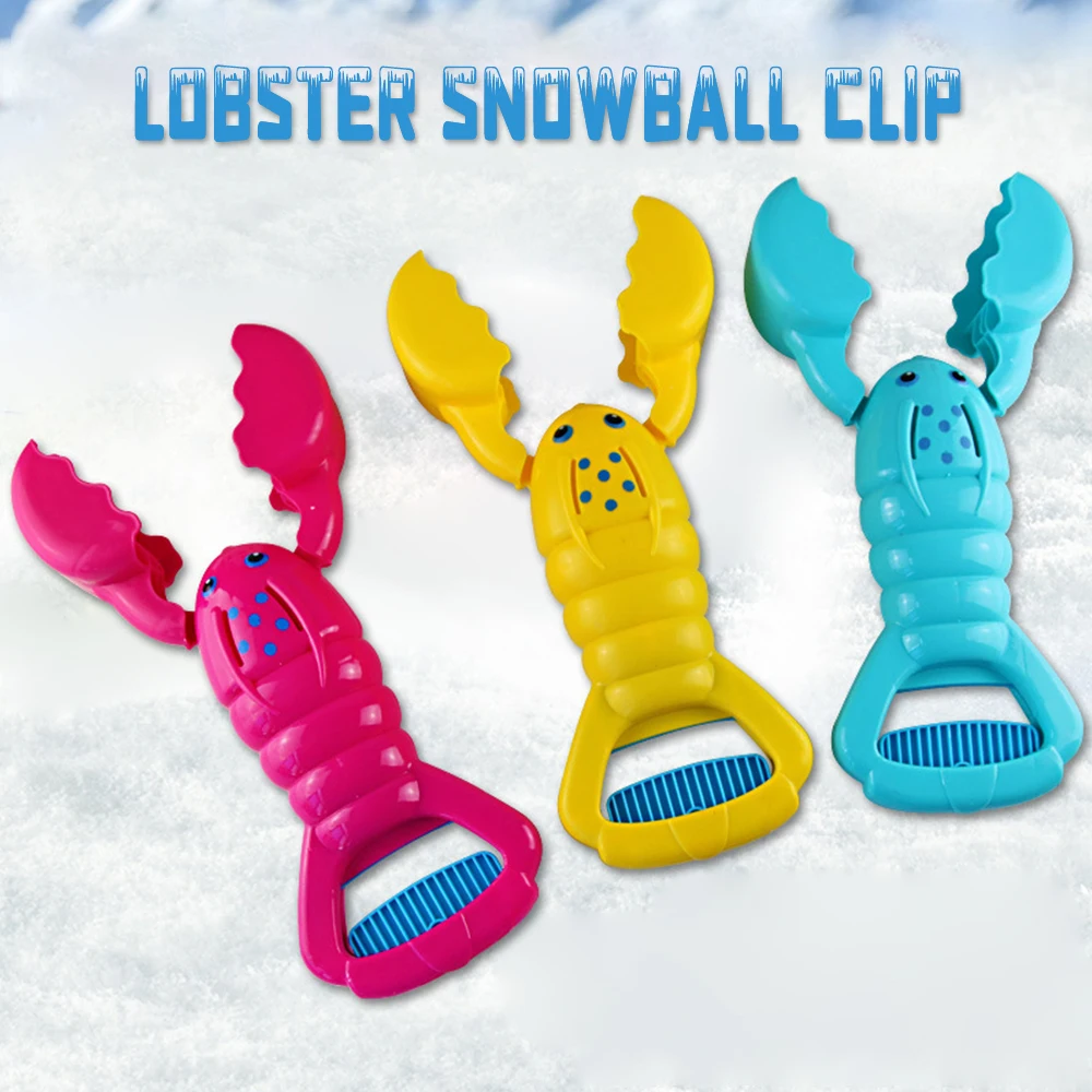 

Зажим для изготовления снеговика в виде животного, в форме лобстера, снеговик, бомба, Детская форма для зимнего снега и песка, инструмент, кр...