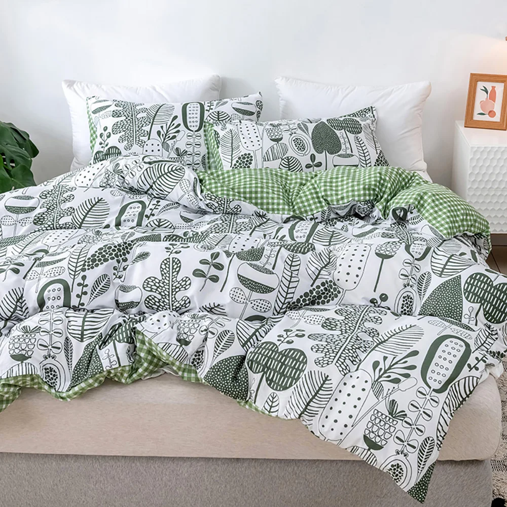 

Новый домашний текстиль 2/3 шт. в скандинавском европейском стиле комплект постельного белья двойного размера пододеяльник 220x240 200x200 мягкое ...