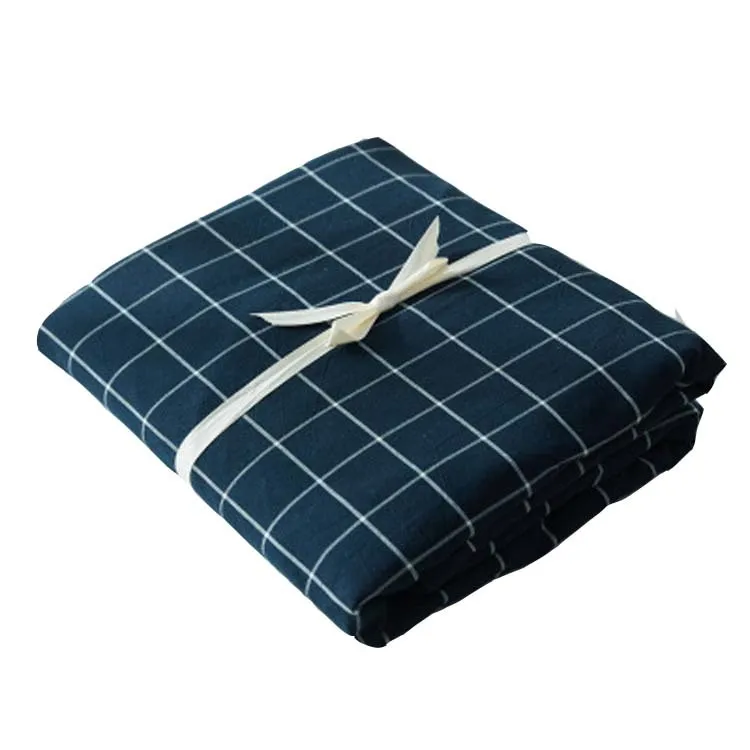 

Washed Cotton Plaid Cotton Simple Solid Color Xinjiang Cotton Single Double Quilt Cover Simple Bedding cotton duvet cover