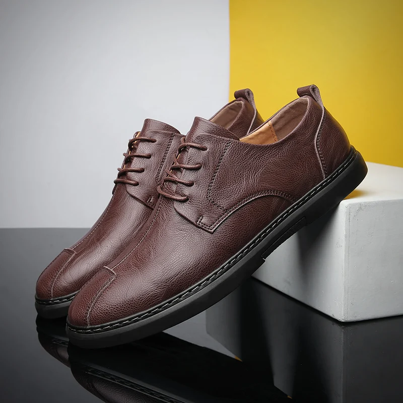 

Black Casual Shoes Men's Leather Casual Shoes Man Men 2020 Sport Zapatos Casuales Para Hombre Fashion