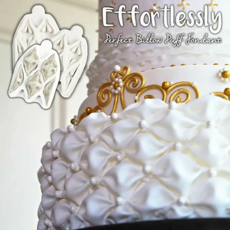 2020 CakeMaster силиконовый вал буфами на рукавах Fondant (сахарная) глазурь Плесень DIY торт
