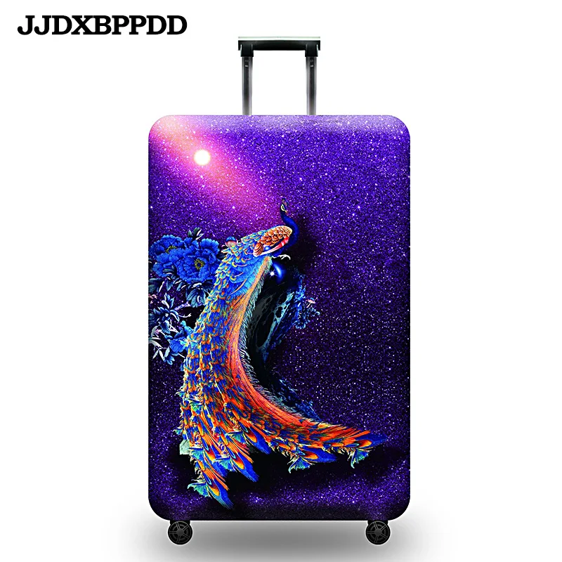 JJDXBPPDD Thicker Blue City Luggage Cover Travel Suitcase Protective for Trunk Case Apply to 19''-32'' | Багаж и сумки