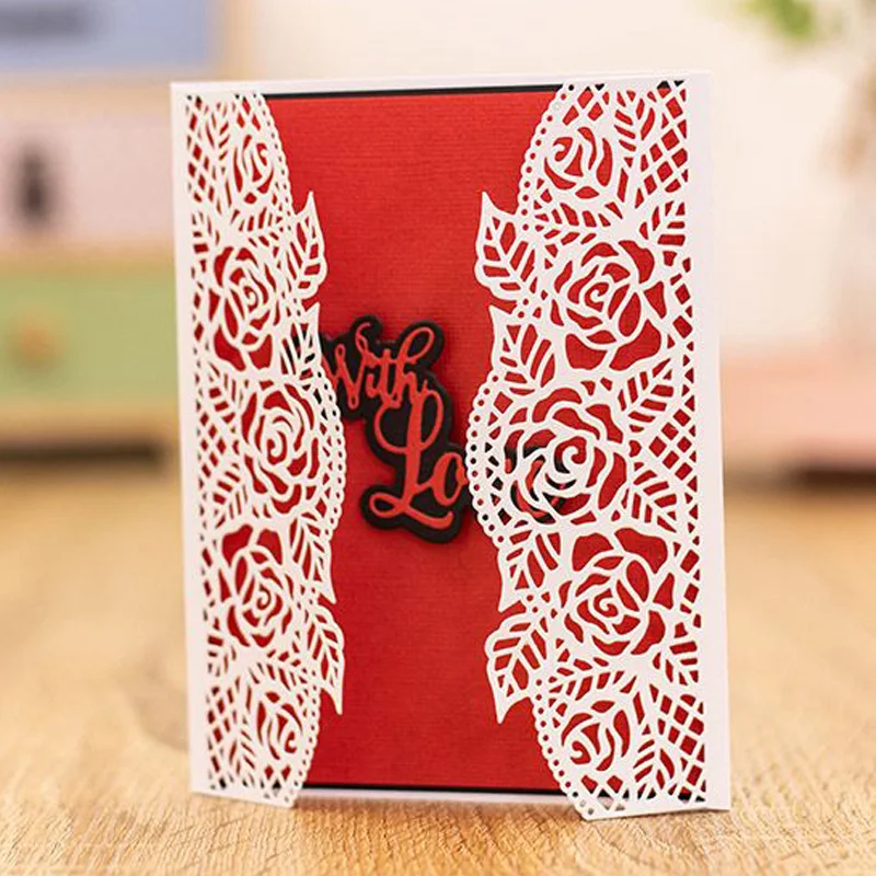 Рождественские металлические штампы для праздничной листвы Yuletide Frames режущие DIY