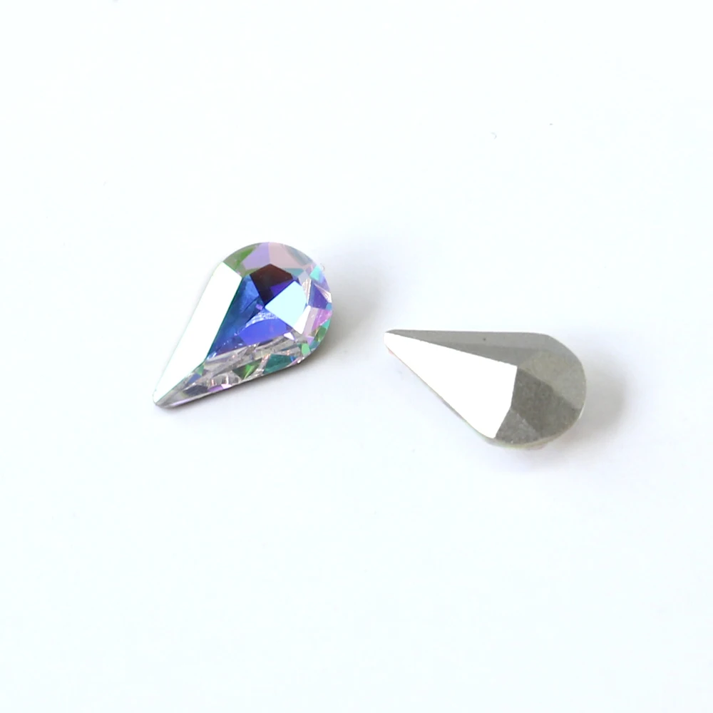 Капелькой слезинкой Необычные камни стразы Diamonted аппликация остроконечные K9