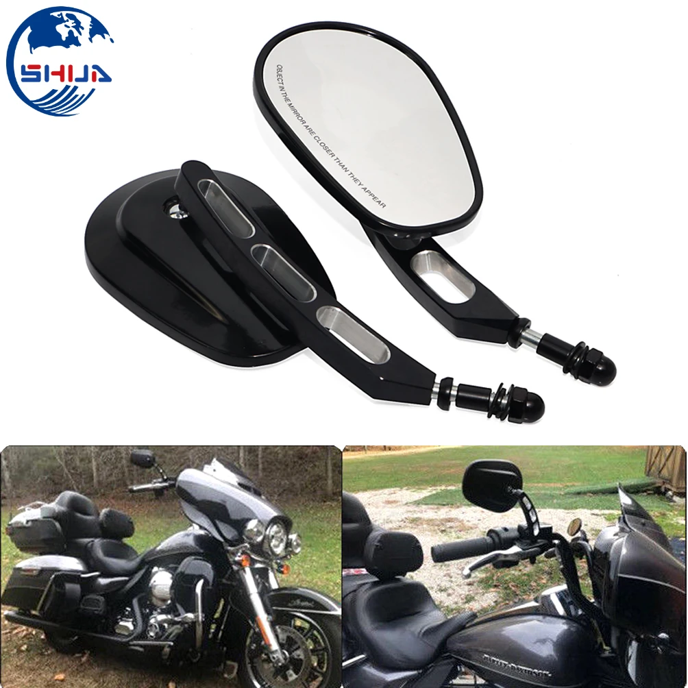 Мотоциклетные боковые зеркала заднего вида для Harley Touring Road King Electra Street Glide Sportster Dyna