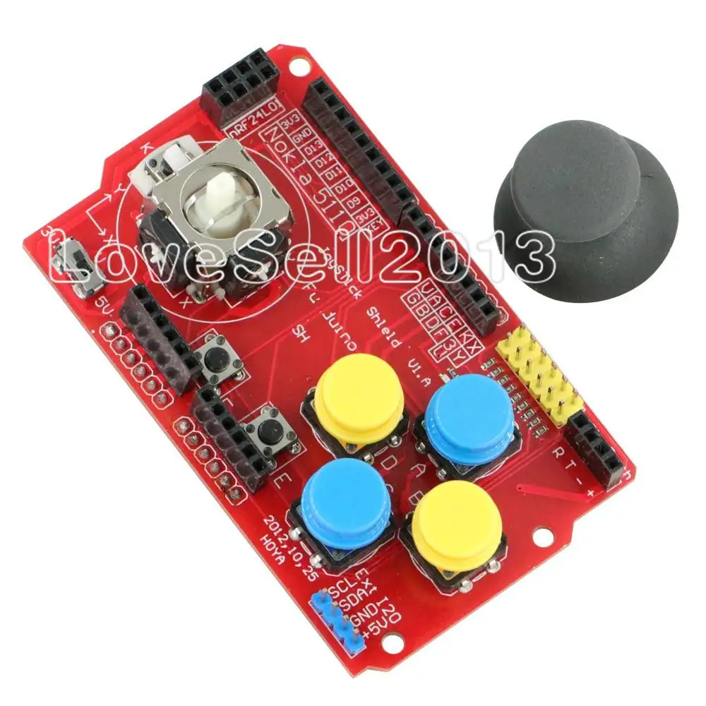 Щит джойстика Board I2C PS2 для платы расширения Arduino разработка игр 3 В/5 В встроенный