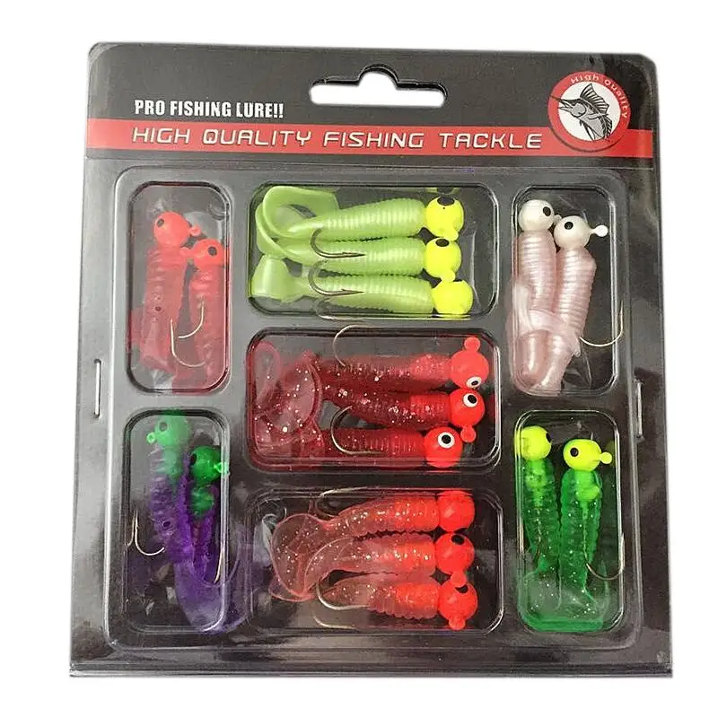 17 шт./компл. искусственная Мягкая приманка из ПВХ для морской рыбалки рыболовные