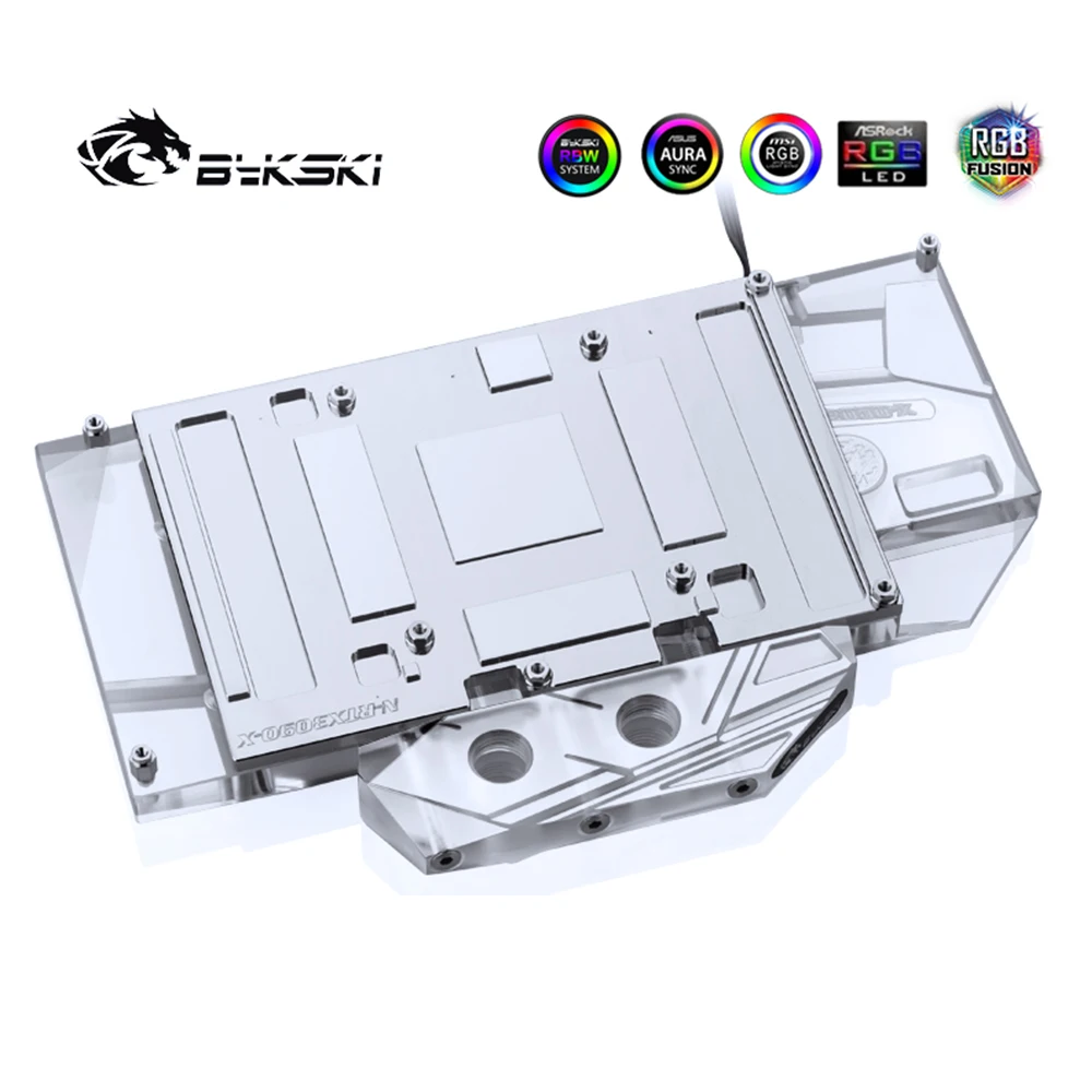 Эксклюзивный водяной блок Bykski с полным покрытием графического процессора