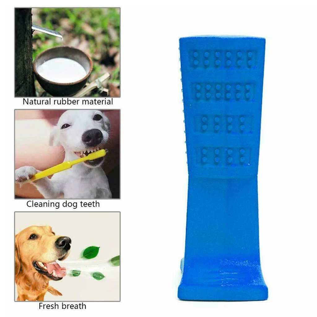 

Care Brushing Toy Rubber Bite Resistant Cleaning Toy for Medium Large Dog