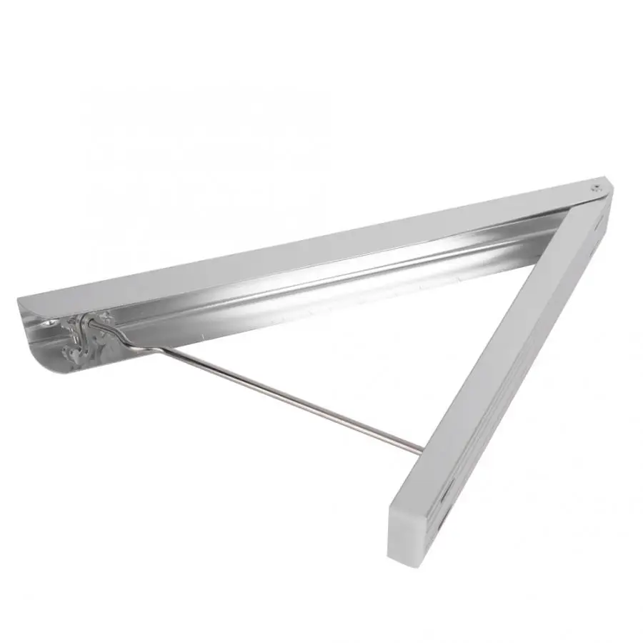 Вешалка для одежды 80 см вешалка с двойным кронштейном компактная Алюминиевая