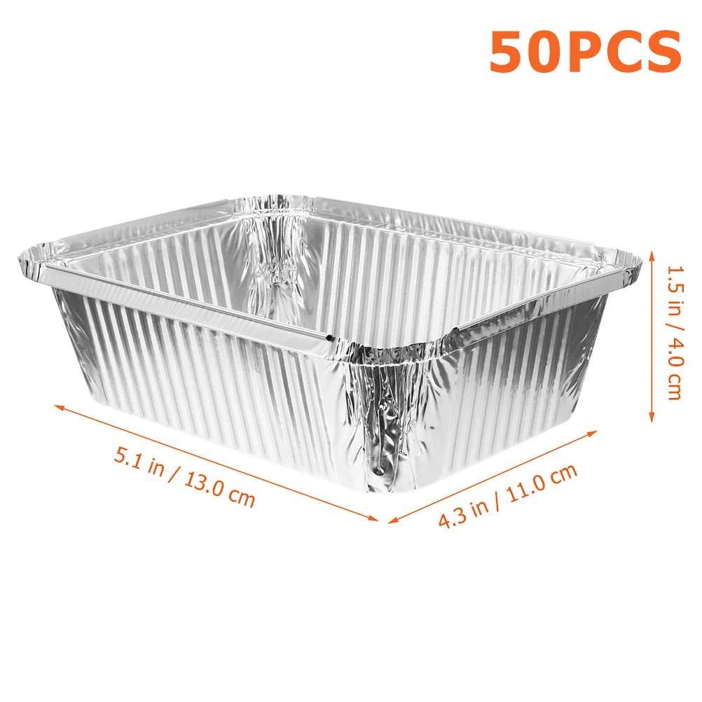 50 шт. одноразовые контейнеры для выпечки из алюминиевой фольги | Дом и сад