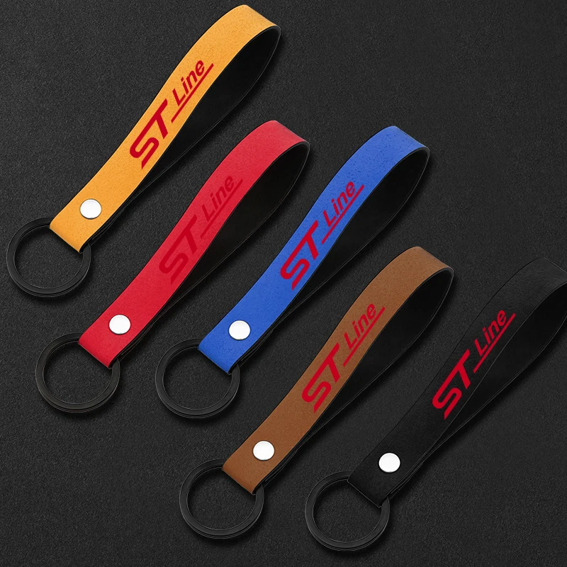 Fashion Motorcycle Car Keychain Real Men Like Keyring Key Fobs Suede Chain for Ford focus 2 3 Fiesta EcoSport ESCORT | Автомобили и