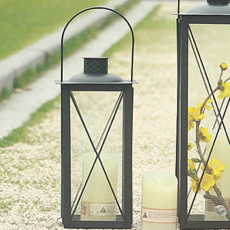 Ветронепроницаемые уличные подсвечники стеклянный скандинавский