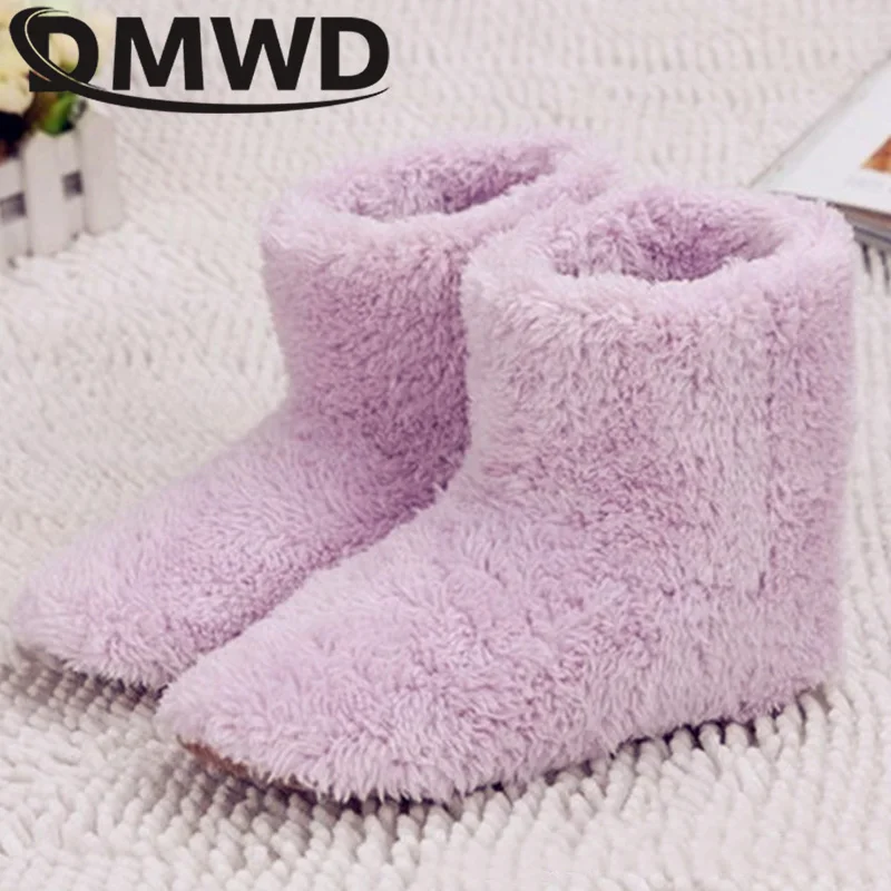 

USB Electric Heated Shoes Pad Mat Comfortable Plush Foot Warmer Shoe Washable Winter Insoles Feet Warm Snow Boots Gift Woman Man