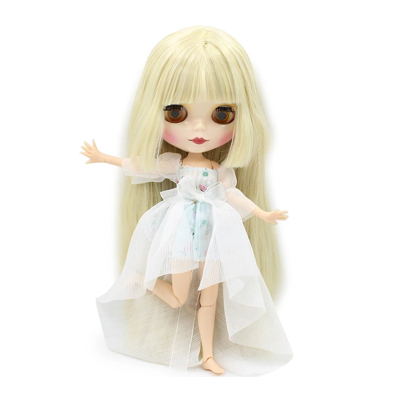 Игрушка с золотыми волосами ICY DBS шарнирная кукла Blyth Микс белых волос 1/6 30 см