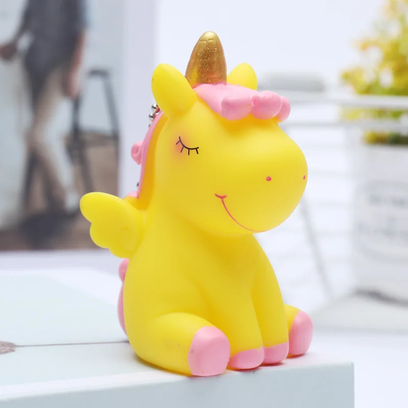 Kawaii Единорог сжимаемая игрушка ББ звук Антистресс игрушка брелок в форме куклы снятие стресса игрушка для детей девочек juguetes brinquedos