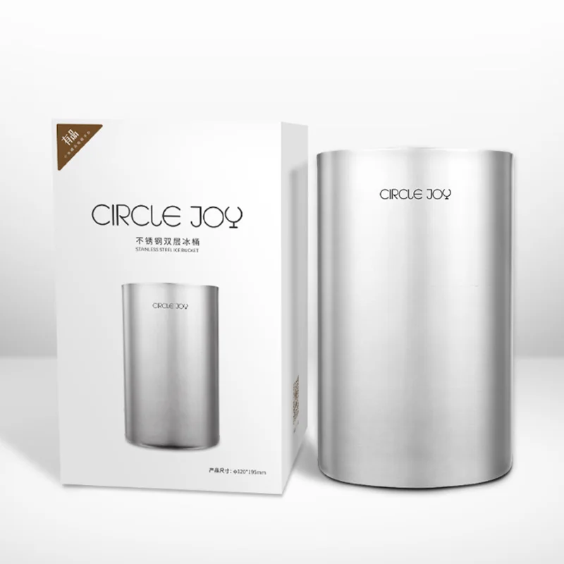Youpin Circle Joy двойное ведро для льда из нержавеющей стали мини-ведро с высокой