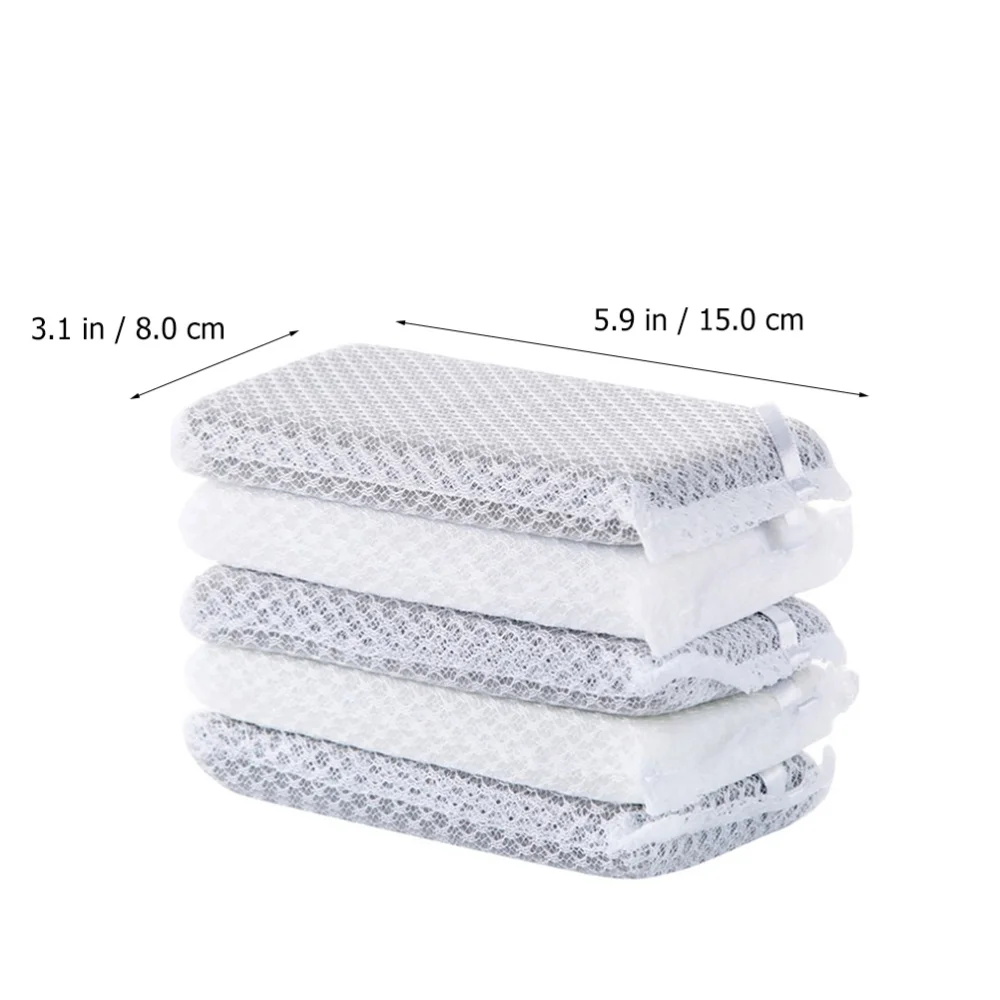 

10Pcs Sponge Scouring Pads Cleaning Pad Reusable Kitchen Dish Washing Sponge