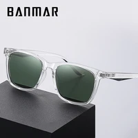 banmar polarized sunglasses men 2021 retro mirror square sunglasses vintage anti glare drivers sun glasses for men oculos