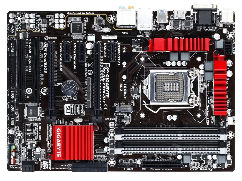 Bestellen Desktop-motherboard FÜR Gigabyte GA-Z97X-SLI Original DDR3 LGA 1150 Z97X-SLI I3 I5 I7 USB 2,0 USB 3,0 32GB Verwendet Motherboard