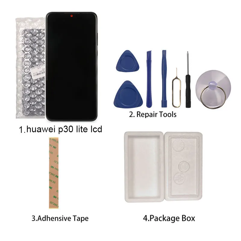 

lcd display for huawei p30 lite MAR-LX1A screen With Frame Touch Screen Replacement lcd For Huawei P30 P 30 Lite Screen 10 Point